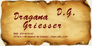 Dragana Griesser vizit kartica